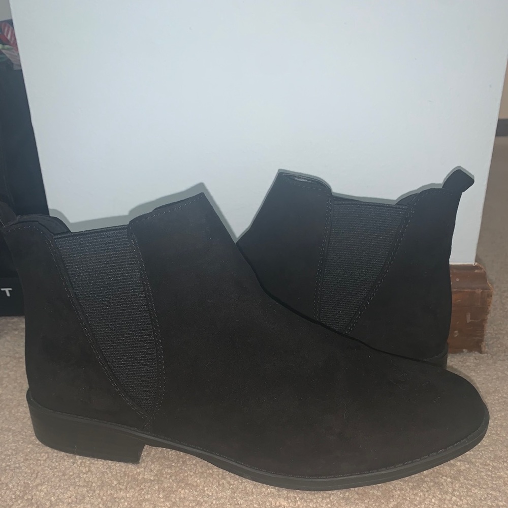 Black ankle boots